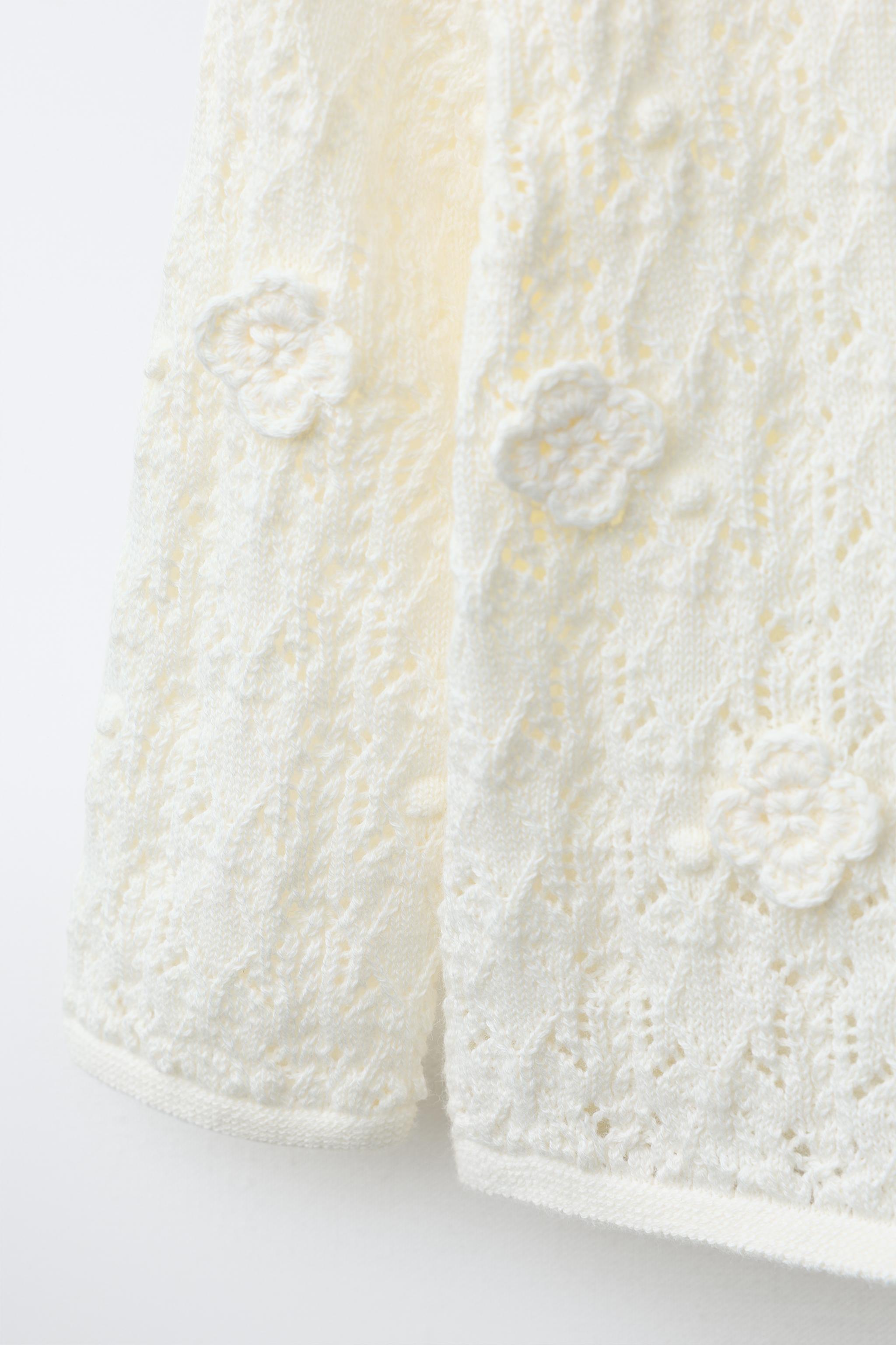 GILET EN MAILLE AJOURÉ